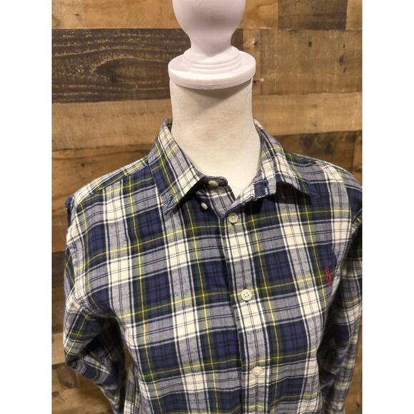 Ralph Lauren- Blue/Green- Plaid Button Down- Size L - Picture 6 of 8